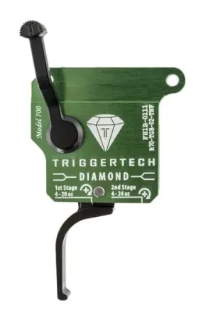 Top Rated - TriggerTech R700 Black Diamond Flat Black/Green
