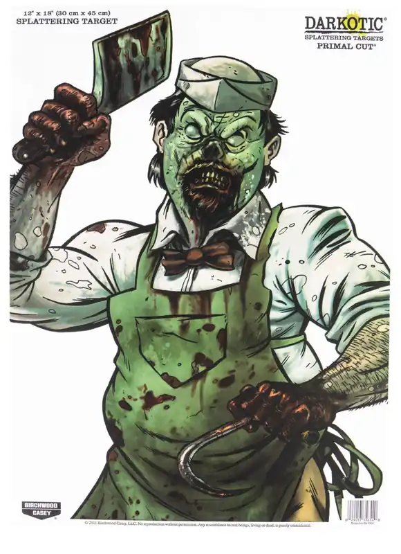 Birchwood Casey Darkotic Primal Cut Zombie Butcher Paper Target - Just Added