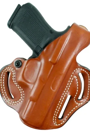 Bargain | DeSantis Gunhide 1911 5 in Thumb Break Scabbard Holster Tan Leather OWB