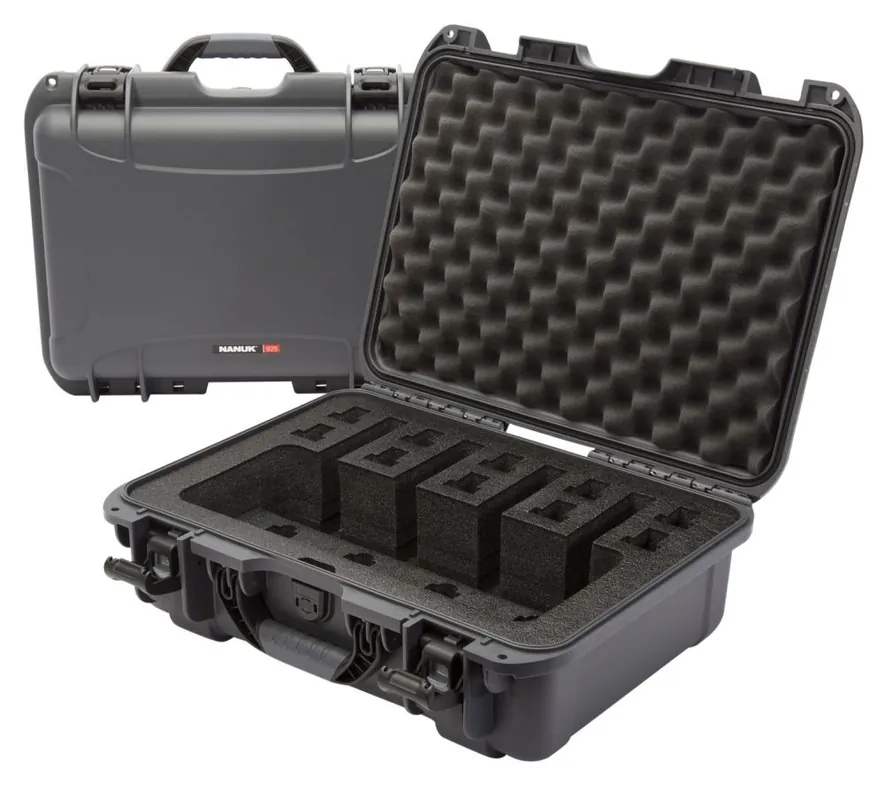 Act Fast | Nanuk 925 4 UP Pistol Case Graphite Polyethylene