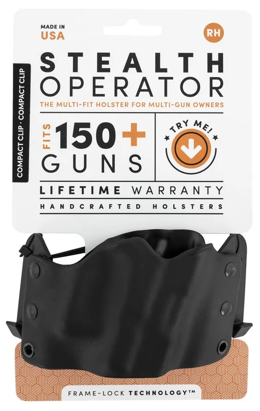 Stealth Operator Compact Clip Holster Black - Hot Buy