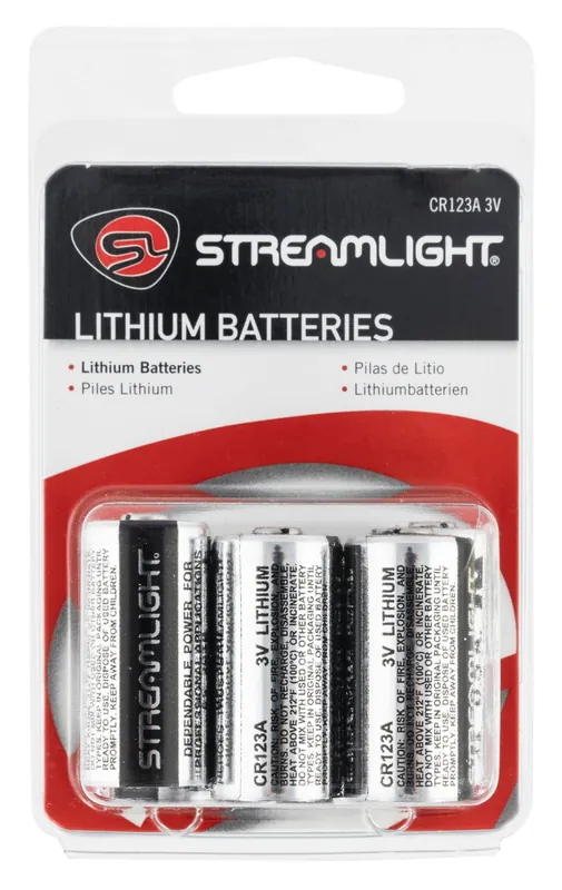 Streamlight CR123A 3V Lithium 6 Pack - Latest