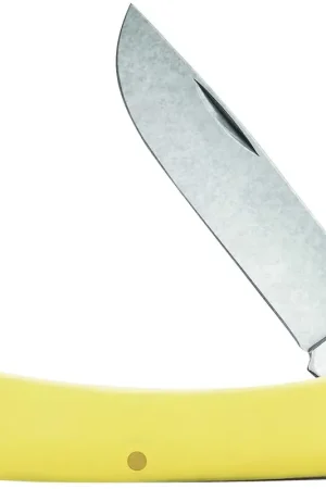 Case Sod Buster Jr Skinner Plain 2.80in Synthetic Yellow Handle | Exclusive Offer