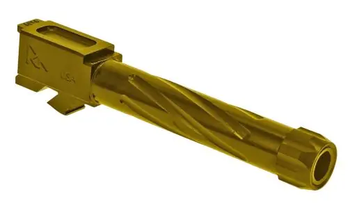 Rival Arms Threaded V1 Barrel for Glock 19 Gen3-Gen4 Gold PVD - Sale