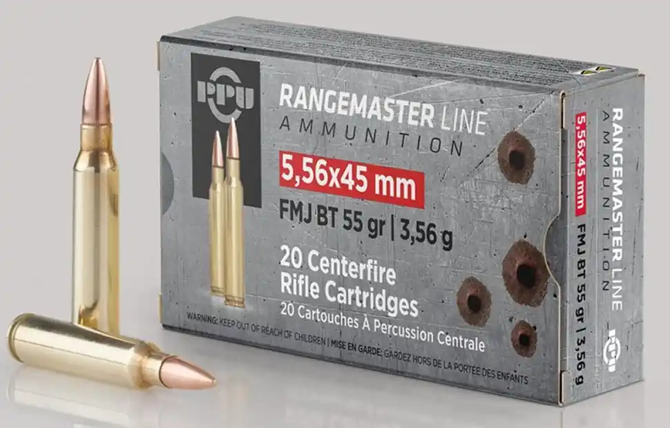 PPU Rangemaster 5.56 NATO 55 Grain FMJ Boat Tail - Save More