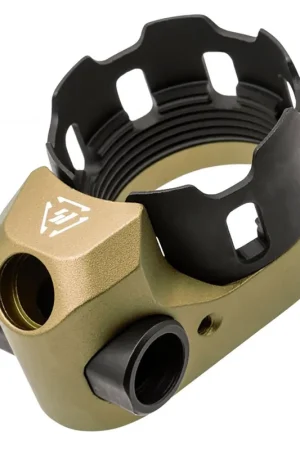 Strike Industries TRIBUS Enhanced Castle Nut & End Plate FDE | Limited Quantity