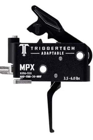TriggerTech MPX Adapt Flat Two-Stage Trigger Flat Black | Available to Order