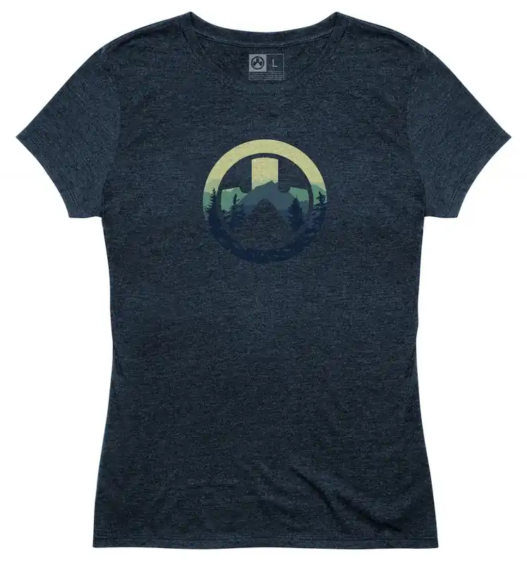 Best Seller - Magpul Cascade Ladies T-Shirt Navy Heather 2XL Short Sleeve