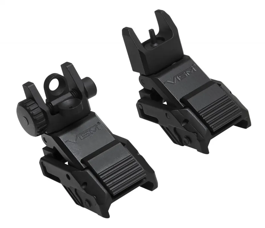 NcSTAR VISM Flip Up Front/Rear Sights Black Flip Up Steel/Aluminum | Best-Selling