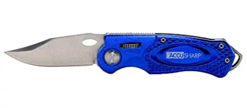 AccuSharp Sport Folding Blue Anodized Aluminum - Price Cut