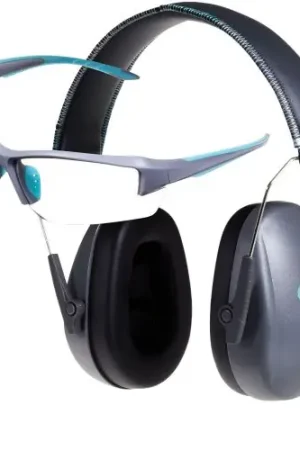 Allen Company Girls With Guns Safety Glasses and Earmuff Combo Anti-Scratch Clear Lens Gray Frame - Only a Few Left