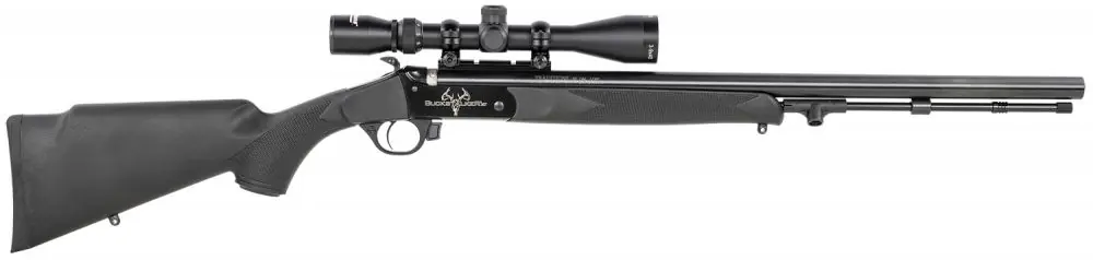 Shop Now - Traditions Firearms Buckstalker XT .50 Blued Muzzleloader Rifle 3-9x40 Scope with Duplex Reticle