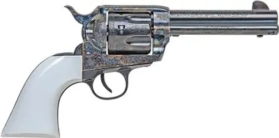 New Item - Traditions Firearms 1873 Frontier White Grip .45 Colt Blued Revolver