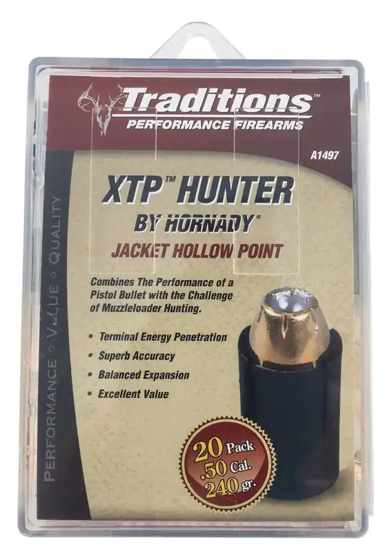Traditions Firearms A1497 XTP Hunter Muzzleloader Bullets | New Item