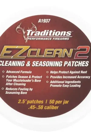 High Quality | Traditions Firearms EZ Clean 2 Cleaning and Seasoning Patches