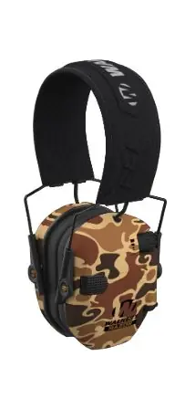 Going Fast - Walker’s Razor Slim Electronic Muffs Duck Camo
