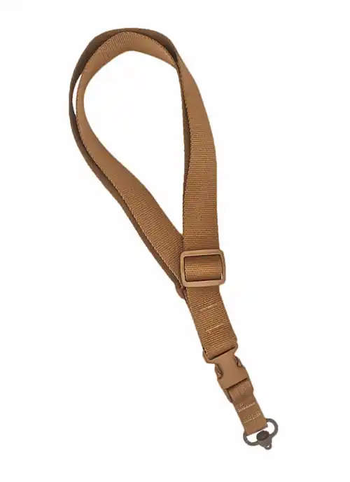 Act Fast - Tac Shield CQB Single Point Sling QD Push Button Swivel Coyote Brown