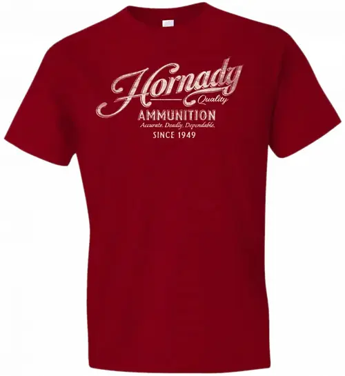 Popular - Hornady Gear Vintage Script Red