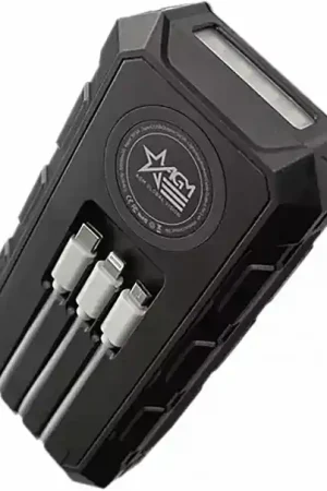 On Sale - AGM Global Vision Wireless Charging Solar Powerbank Black