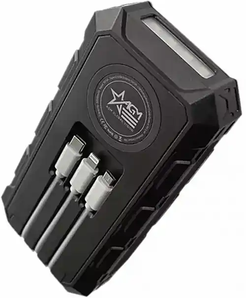 On Sale - AGM Global Vision Wireless Charging Solar Powerbank Black