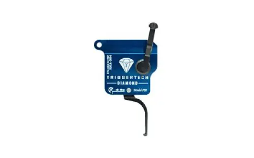 TriggerTech Rough Diamond Single-Stage Flat Trigger Fits Remington 700 Clones Left Hand No Bolt-Release PVD - Last Chance
