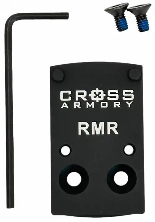 Cross Armory Adapter Plate RMR Optic Converter for RMSC Cut Slides Black Oxide Aluminum - Today Only
