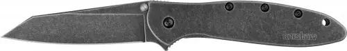 Kershaw Random Leek SpeedSafe Folding Knife Black Oxide BlackWash - Top Quality