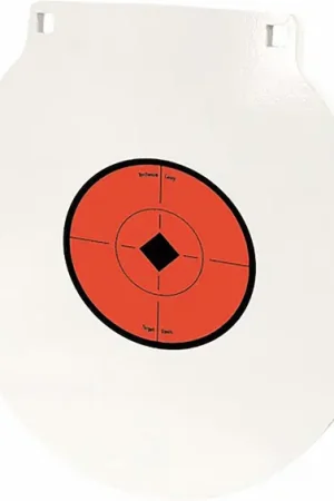 Birchwood Casey BC-RND10 10-Inch Round Steel Target Plate Black Red and White | Factory Direct