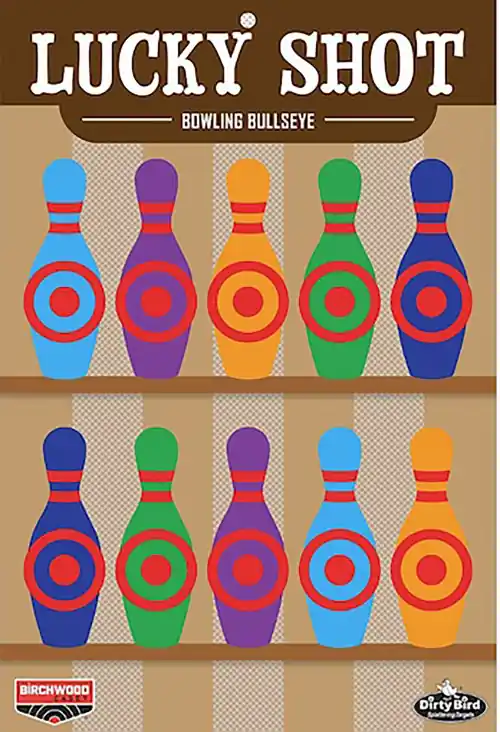 Latest Arrival | Birchwood Casey Dirty Bird Target Lucky Shot Bowling Pins