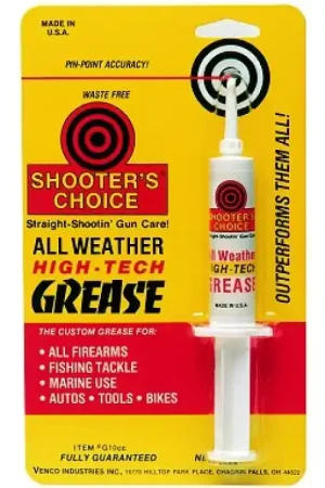 Shooters Choice G10CC Firearm Grease 10cc Syringe - Ends Soon