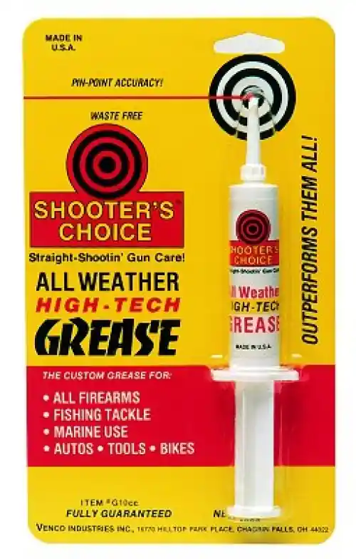 Shooters Choice G10CC Firearm Grease 10cc Syringe - Ends Soon