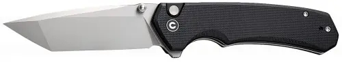 This Week Only - CIVIVI Brazen 3.46in Folding Tanto Plain Knife Black Textured G10