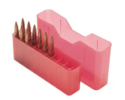 Highly Rated - MTM Case-Gard J-20 Slip-Top Boxes 20-Round Clear Red