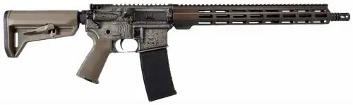 Shark Coast Tactical Viking AR-15 Style .223 Remington 5.56 NATO 3-Tone FDE with Viking Engraving Rifle | Ends Soon