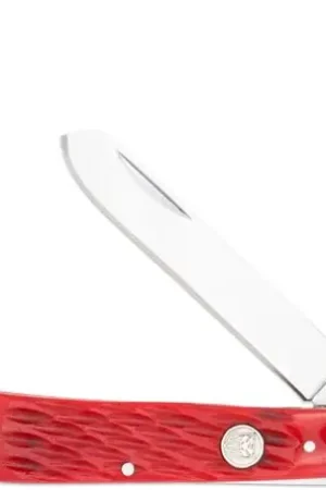 Latest - Cobratec Knives CobraTec Trapper Trapper Folding Knife Red Bone
