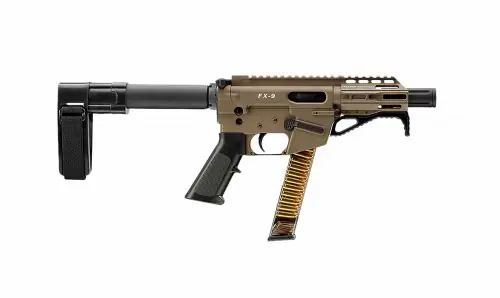 Best Price - Freedom Ordnance FX-9 SB Mini Brace 9mm FDE/Tan Pistol