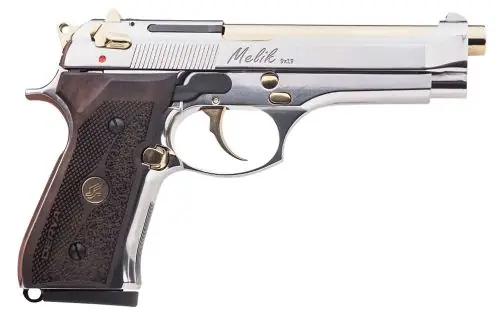 Derya Firearms Melik Recoil-Delayed Locking Block 9mm Black and Gold TiN Pistol - Super Sale