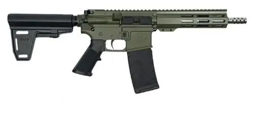 Secure Shopping | Great Lakes Firearms AR15 .223 Wylde 5.56 NATO OD Green Cerakote Pistol