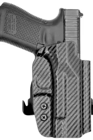 Rounded Gear GLK192332CFRHOWBPDL Paddle OWB Kydex Holster for Glock 19 Black Carbon Fiber | Super Sale