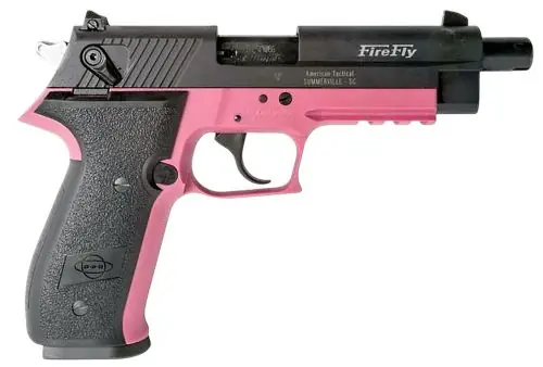 American Tactical GSG FireFly Threaded Barrel Pink Aluminum Frame .22 LR Pink Pistol - Professional Grade