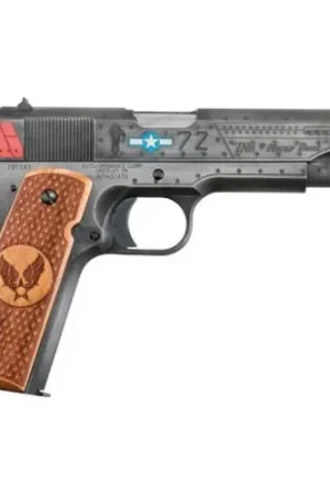 Buy Today | Auto-Ordnance Red Tails Custom 1911 .45 ACP Cerakote Savage Stainless and Armor Black Pistol