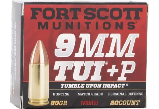 Fort Scott Munitions TUI 9mm +P All Copper - Top-Selling