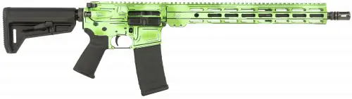 Shark Coast Tactical Anime-15 Custom Anime Finish .223 Remington/5.56 NATO Green Gradient Cerakote with Hand-Painted Cell Shading Rifle | Premium Quality