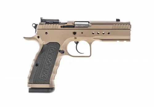 Tanfoglio Hexagon Tactical Compensated 9mm Steel Pistol - Top Quality