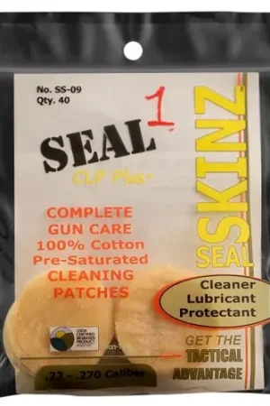 Deal of the Day | Seal 1 SS-09 SEAL SKINZ .22 to .270 Caliber Cleaning Patches 1.25 Inches