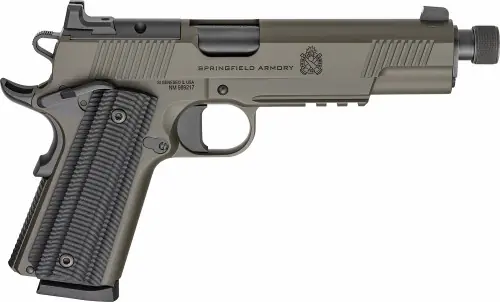 Shop Today - Springfield Armory 1911 Operator AOS Threaded .45 ACP OD Green Pistol