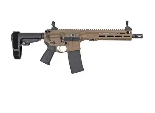 Hassle-Free Returns - LWRC International IC MKII SBA3 Braced 10.5-Inch .223 Wylde 5.56 NATO Flat Dark Earth Pistol