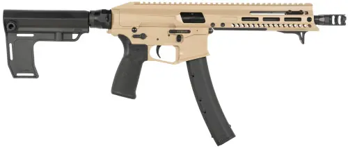 Extra Savings - Patriot Ordnance Factory Phoenix Brace 9mm Flat Dark Earth Cerakote Pistol