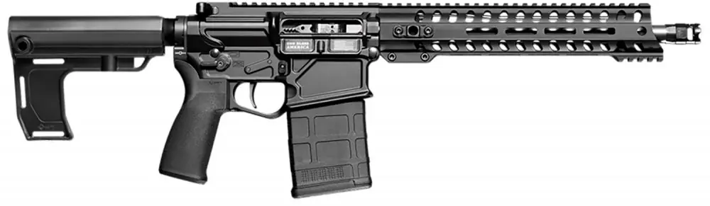 Secure Payment | Patriot Ordnance Factory Rogue Direct Impingement .308 Win 12.5-inch Blue/Black Pistol