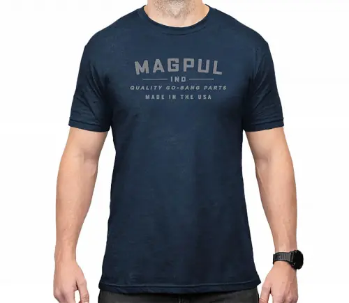 Magpul Go Bang Parts T-Shirt Short Sleeve Small Navy Heather | High Quality